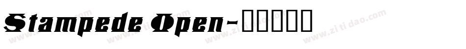 Stampede Open字体转换